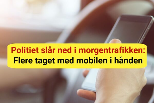 Politiet slår ned i morgentrafikken: Flere taget med mobilen i hånden