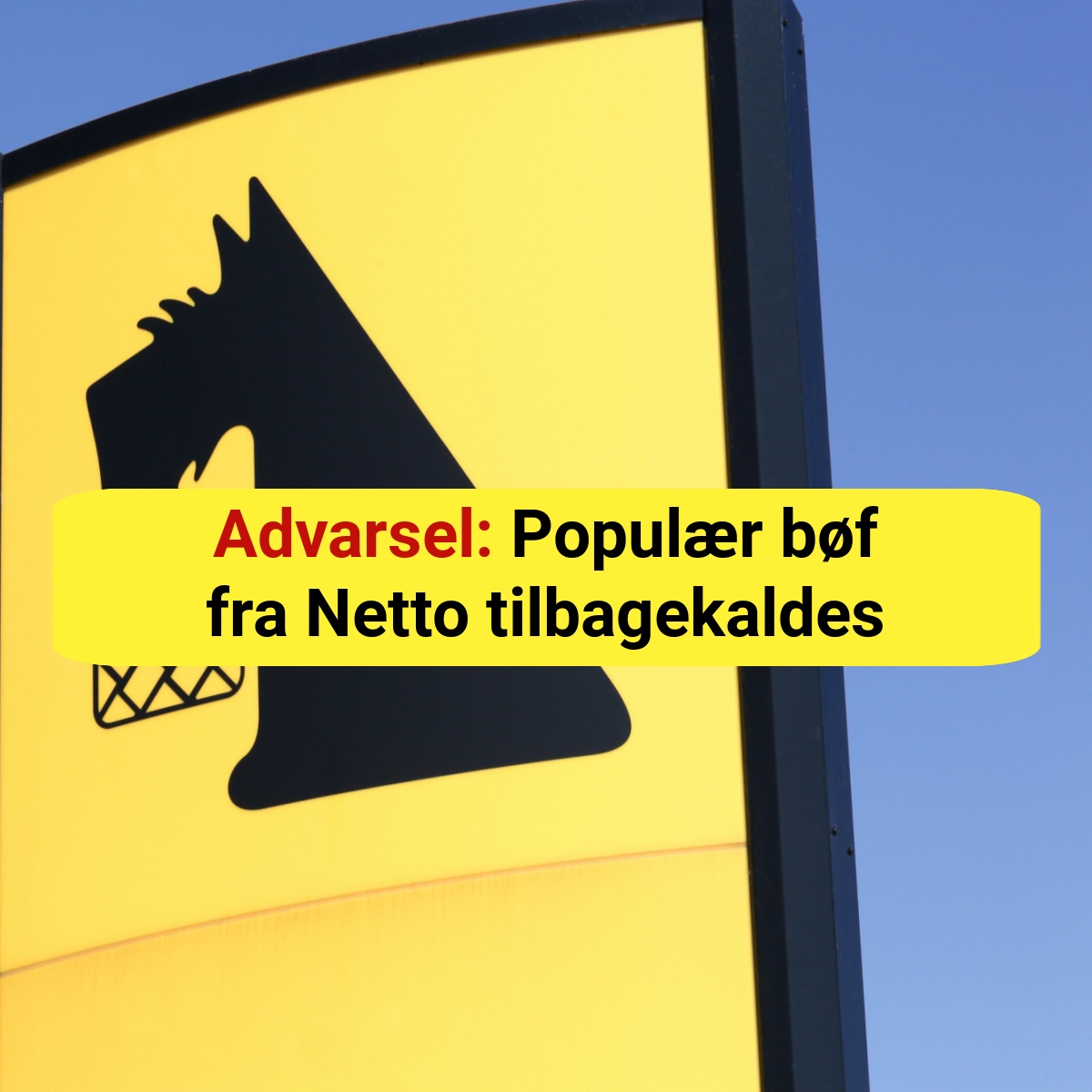 Advarsel: Populær bøf fra Netto tilbagekaldes