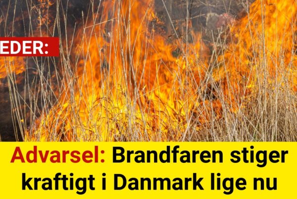 Advarsel: Brandfaren stiger kraftigt i Danmark lige nu
