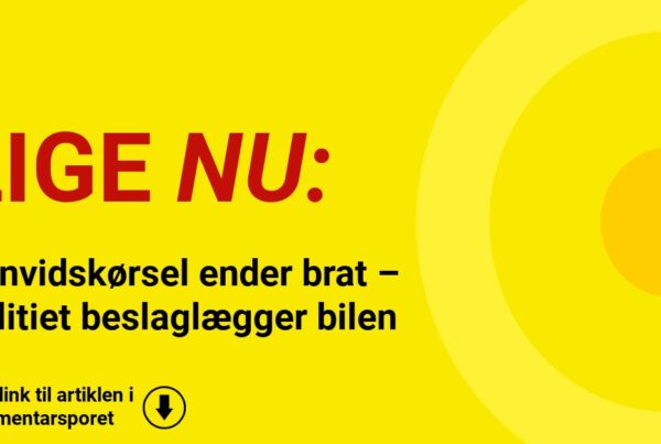 Vanvidskørsel ender brat – politiet beslaglægger bilen