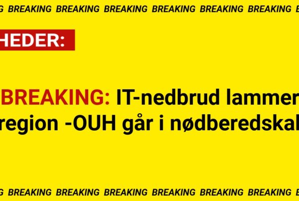 BREAKING: IT-nedbrud lammer region -OUH går i nødberedskab