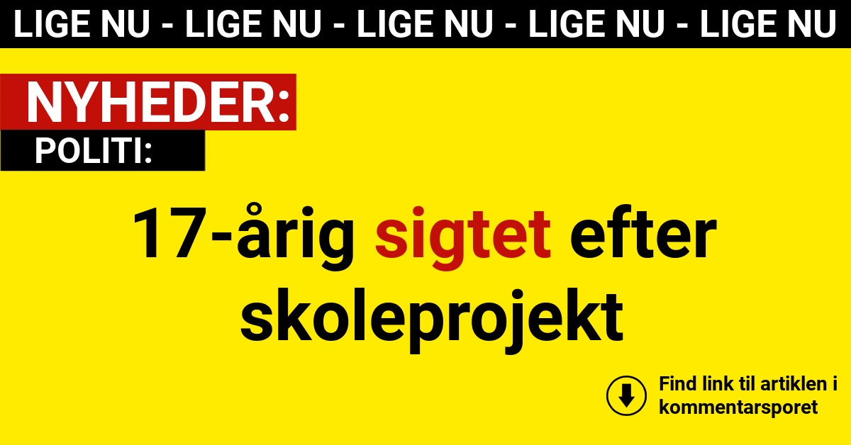 17-årig sigtet efter skoleprojekt