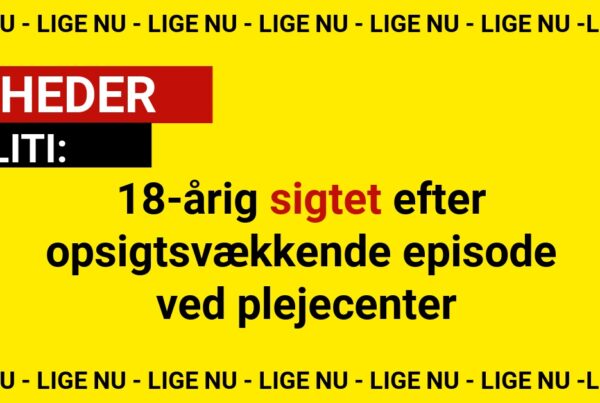 18-årig sigtet efter opsigtsvækkende episode ved plejecenter