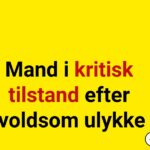 Mand i kritisk tilstand efter voldsom ulykke