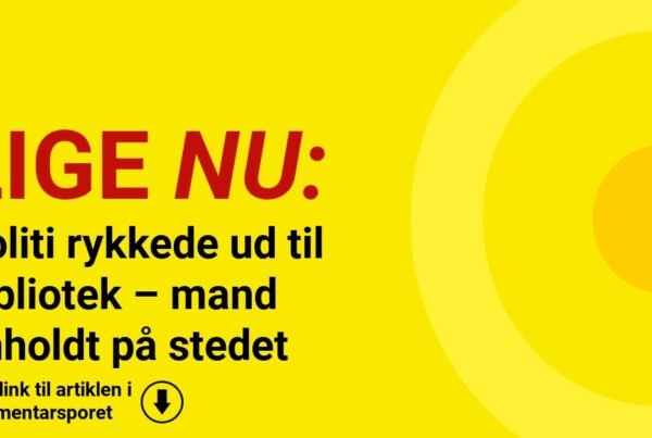 Politi rykkede ud til bibliotek – mand anholdt på stedet