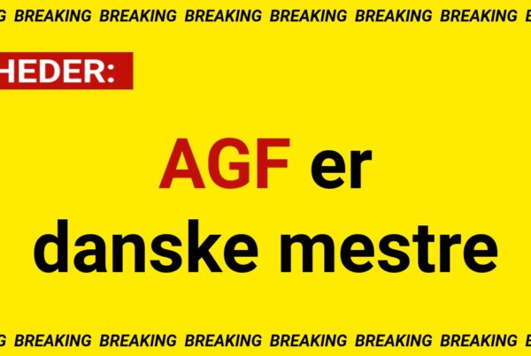BREAKING: AGF er danske mestre
