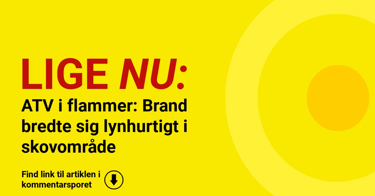 ATV i flammer: Brand bredte sig lynhurtigt i skovområde