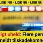 Tre biler smadret i voldsomt uheld – flere personer ramt