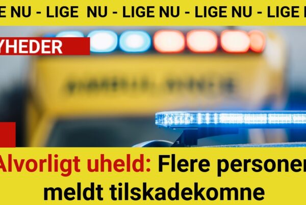 Tre biler smadret i voldsomt uheld – flere personer ramt