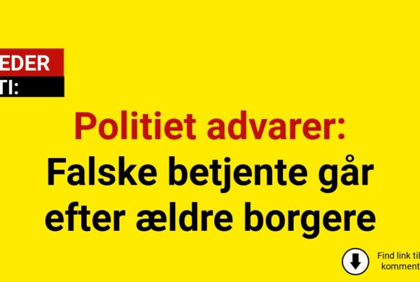 Politiet advarer: Falske betjente går efter ældre borgere