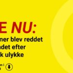 To personer blev reddet op af vandet efter dramatisk ulykke