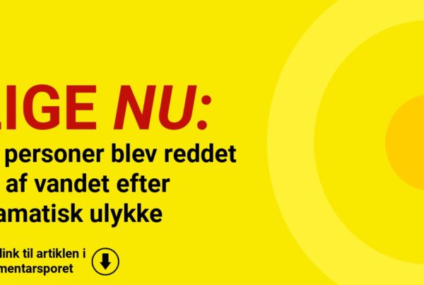 To personer blev reddet op af vandet efter dramatisk ulykke