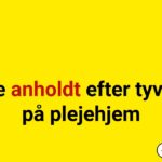 Tre anholdt efter tyveri på plejehjem