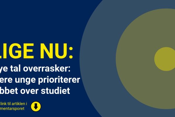 Nye tal overrasker: Flere unge prioriterer jobbet over studiet