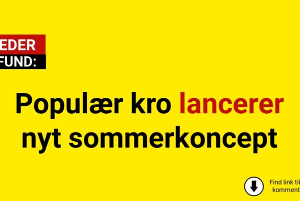 Populær kro lancerer nyt sommerkoncept