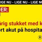 16-årig stukket med kniv - kørt akut på hospitalet