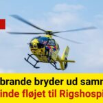 Flere brande bryder ud samme nat – kvinde fløjet til Rigshospitalet