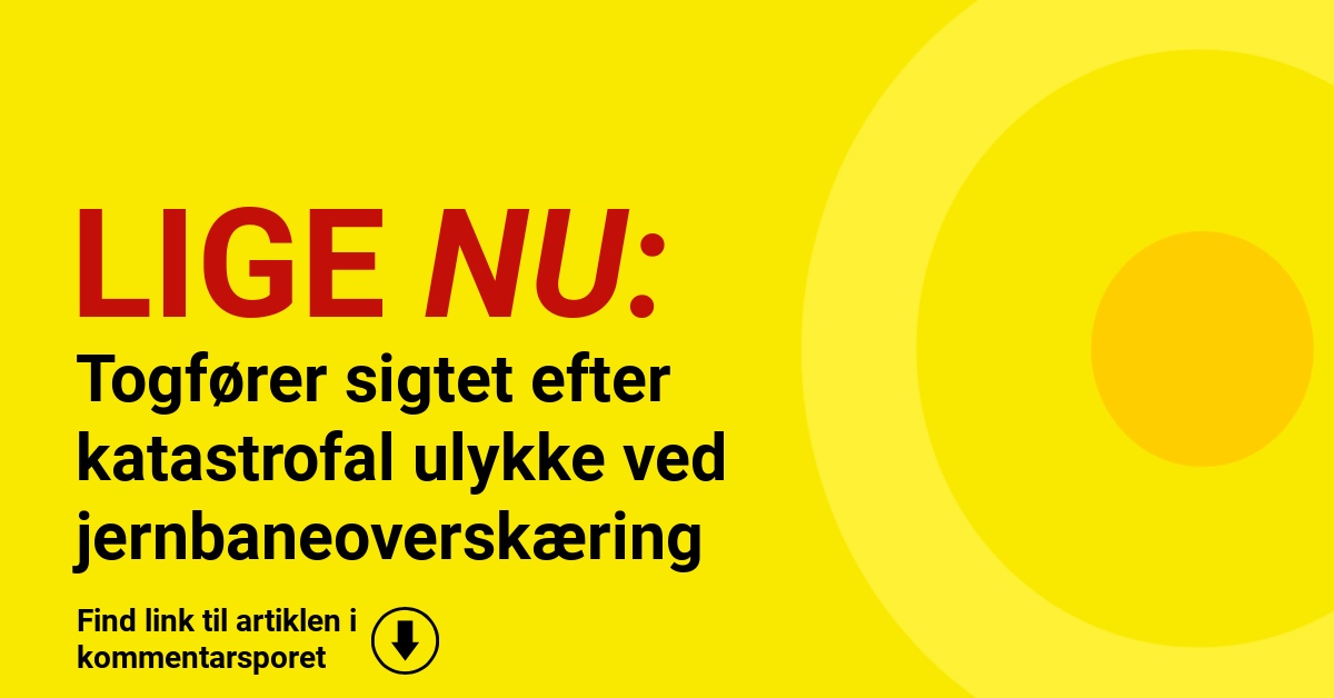 Togfører sigtet efter katastrofal ulykke ved jernbaneoverskæring