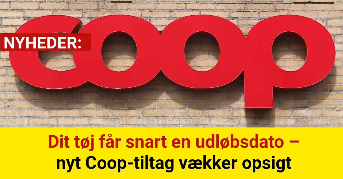 Dit tøj får snart en udløbsdato – nyt Coop-tiltag vækker opsigt