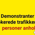 Demonstranter blokerede trafikken – 11 personer anholdt