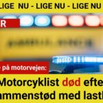 Tragisk ulykke på motorvejen: Motorcyklist død efter sammenstød med lastbil