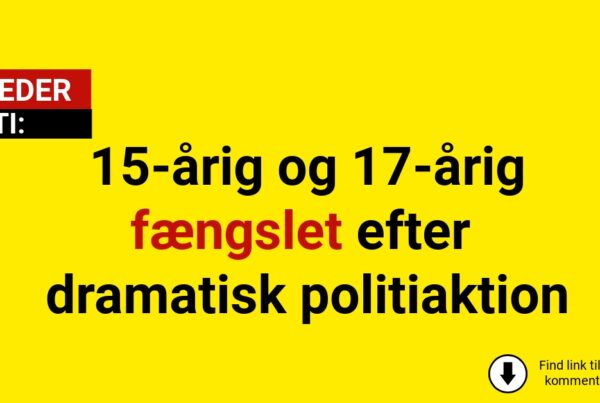 15-årig og 17-årig fængslet efter dramatisk politiaktion