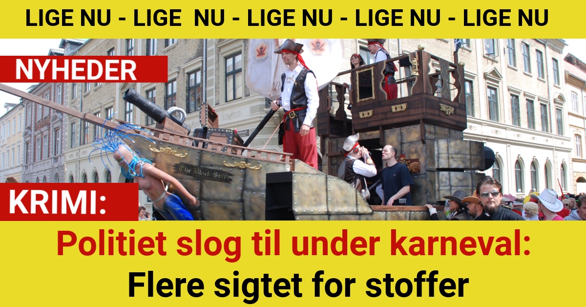 vPolitiet slog til under karneval: Flere sigtet for stoffer