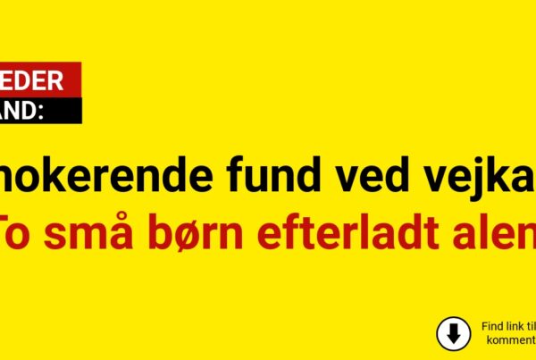 Chokerende fund ved vejkant: To små børn efterladt alene