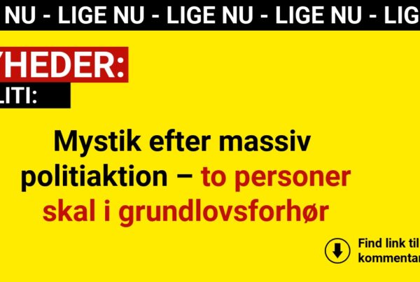 Mystik efter massiv politiaktion – to personer skal i grundlovsforhør