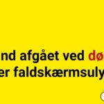 Mand afgået ved døden efter faldskærmsulykke