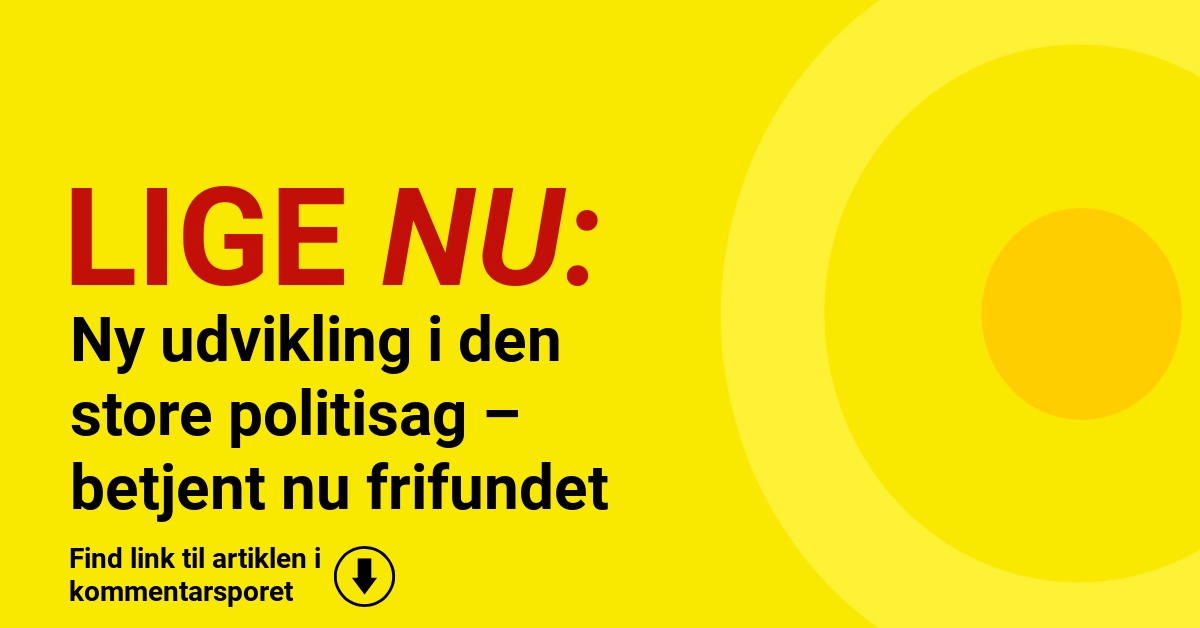 Ny udvikling i den store politisag – betjent nu frifundet