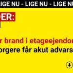 Stor brand i etageejendom – borgere får akut advarsel