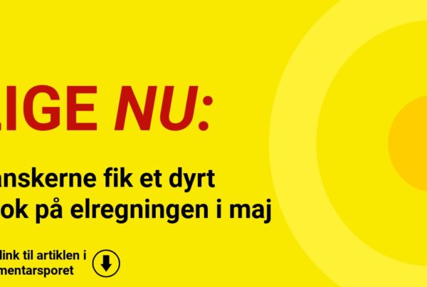 Danskerne fik et dyrt chok på elregningen i maj