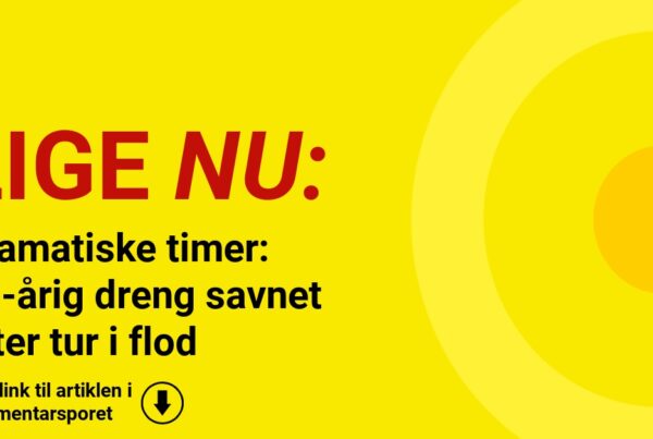 Dramatiske timer: 11-årig dreng savnet efter tur i flod