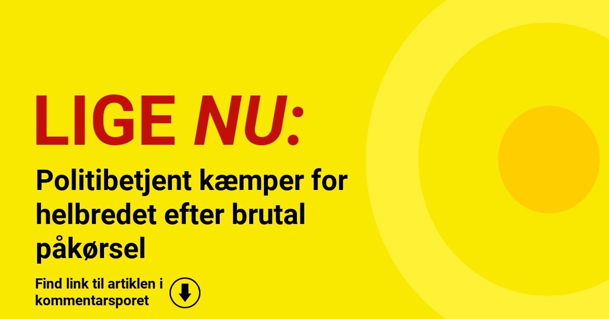 Politibetjent kæmper for helbredet efter brutal påkørsel