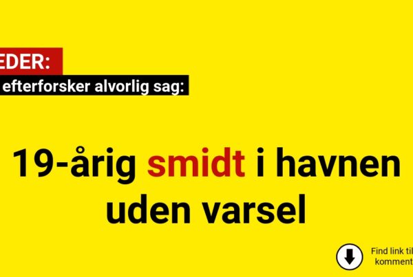 19-årig smidt i havnen uden varsel: Politiet efterforsker alvorlig sag