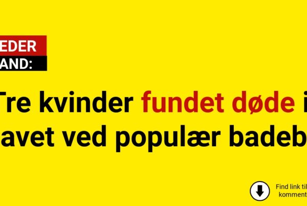 Tre kvinder fundet døde i havet ved populær badeby