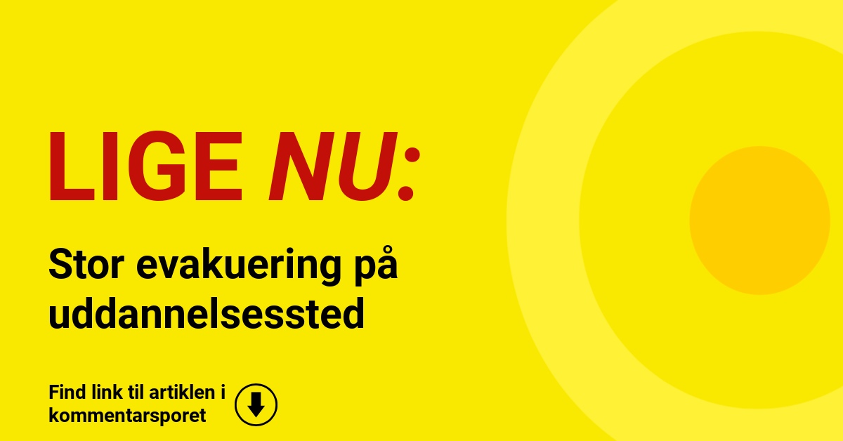 Stor evakuering på uddannelsessted