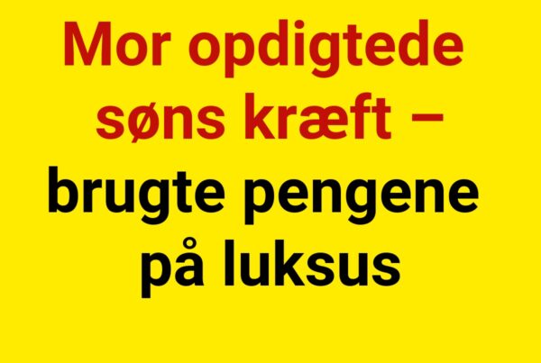 Mor opdigtede søns kræft – brugte pengene på luksus