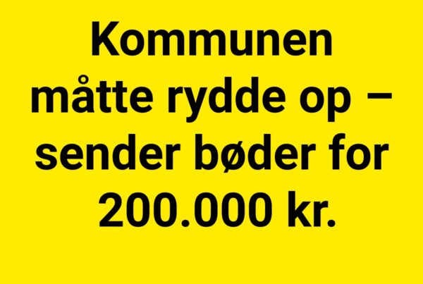 Kommunen måtte rydde op – sender bøder for 200.000 kr.