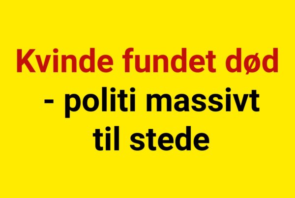 Kvinde fundet død - politi massivt til stede