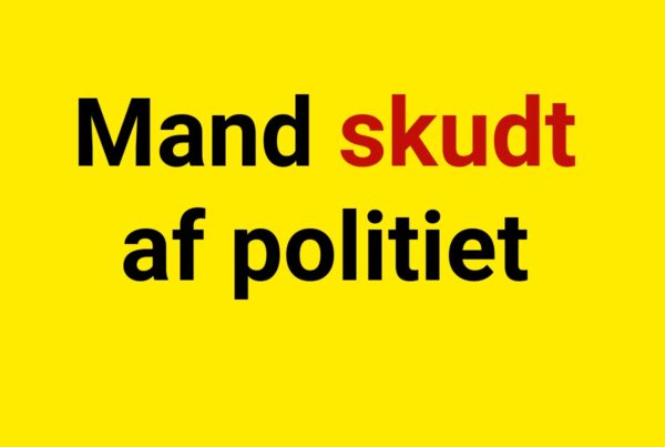 Mand skudt af politiet