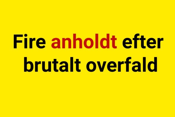 Fire anholdt efter brutalt overfald