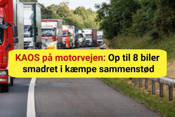 KAOS på motorvejen: Op til 8 biler smadret i kæmpe sammenstød