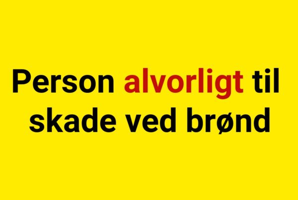 Person alvorligt til skade ved brønd