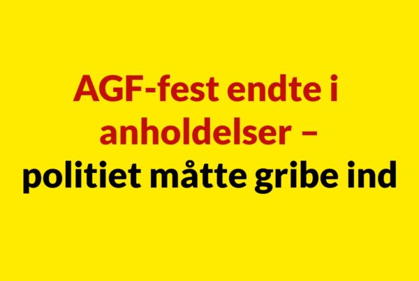 AGF-fest endte i anholdelser – politiet måtte gribe ind