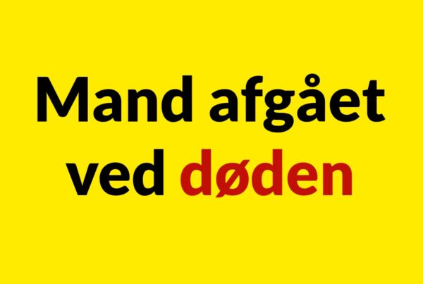 Mand afgået ved døden