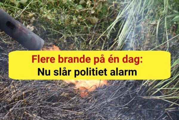 Flere brande på én dag: Nu slår politiet alarm