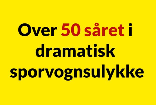 Over 50 såret i dramatisk sporvognsulykke