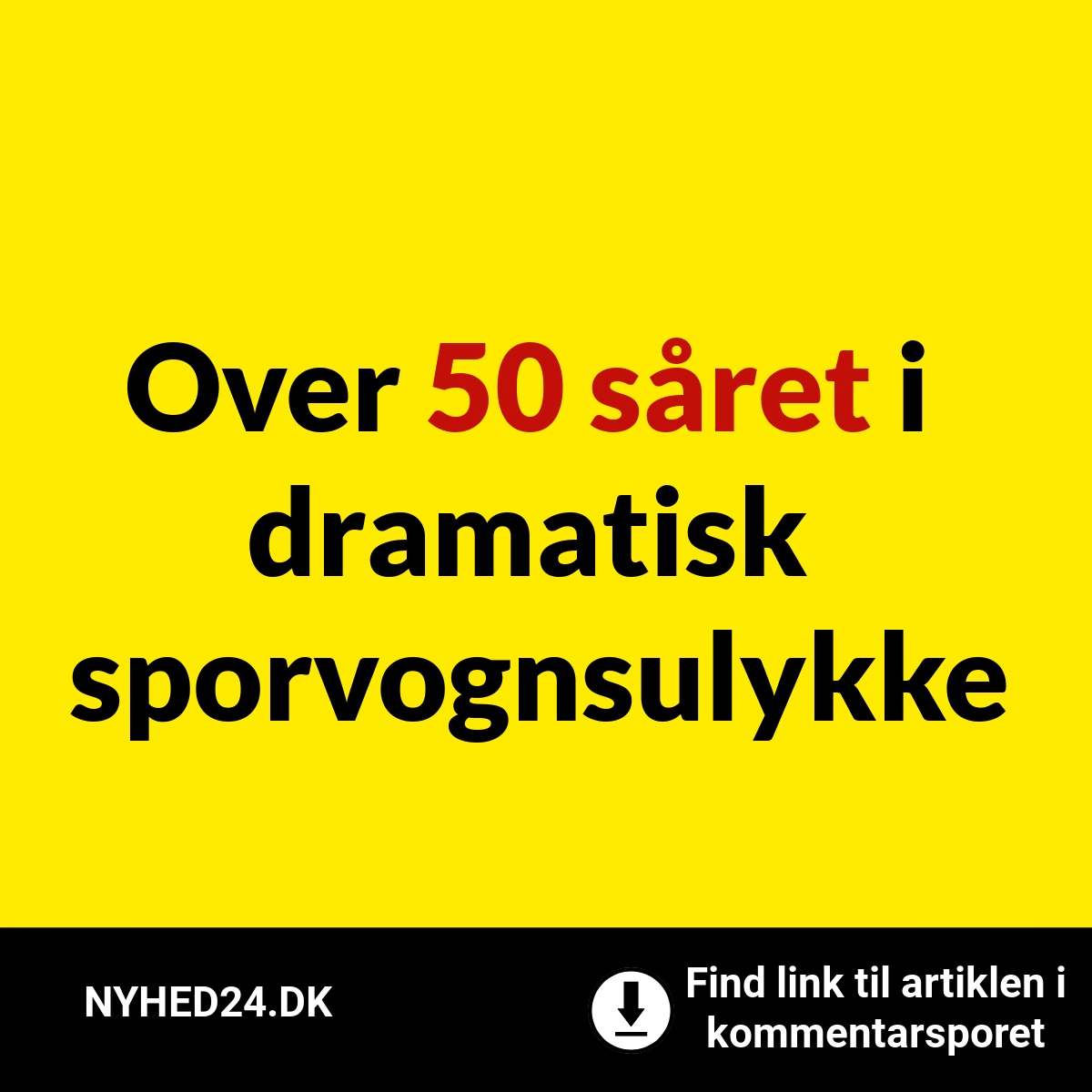 Over 50 såret i dramatisk sporvognsulykke